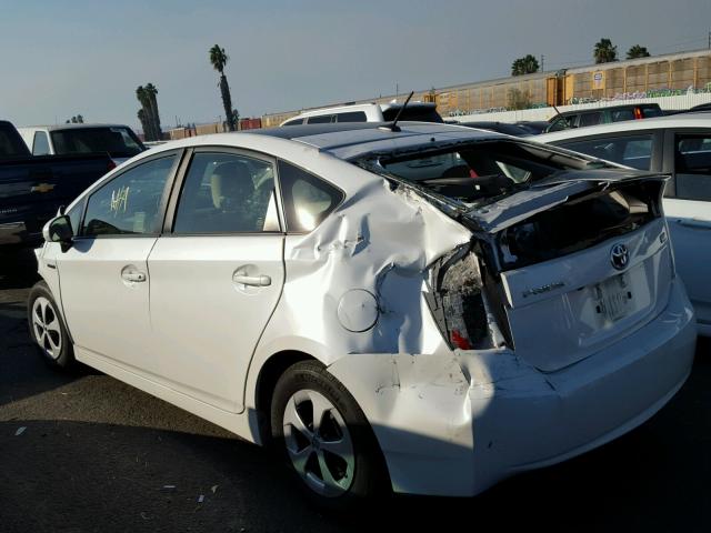 JTDKN3DU3C5485718 - 2012 TOYOTA PRIUS WHITE photo 3