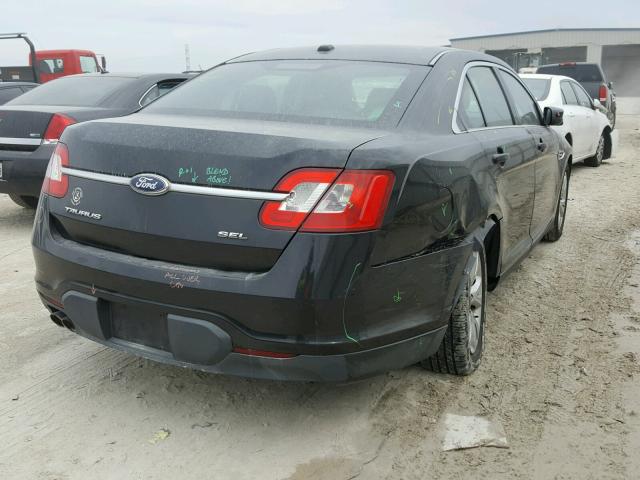 1FAHP2EW1BG157804 - 2011 FORD TAURUS SEL BLACK photo 4