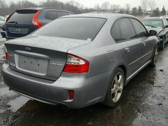 4S3BL616397234823 - 2009 SUBARU LEGACY 2.5 GRAY photo 4