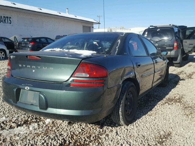 1B3EJ46X71N576138 - 2001 DODGE STRATUS SE GREEN photo 4