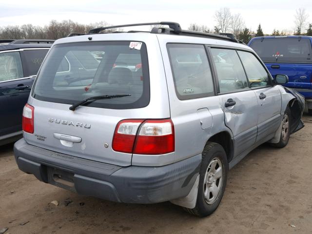 JF1SF63582H739144 - 2002 SUBARU FORESTER L SILVER photo 4