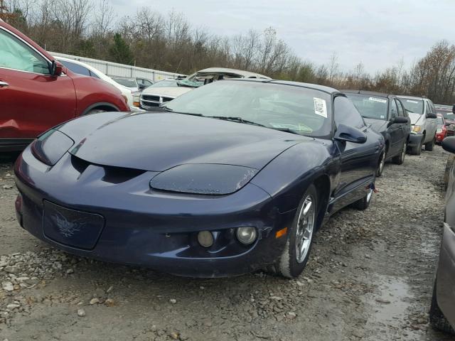 2G2FS22K2X2233289 - 1999 PONTIAC FIREBIRD BLUE photo 2