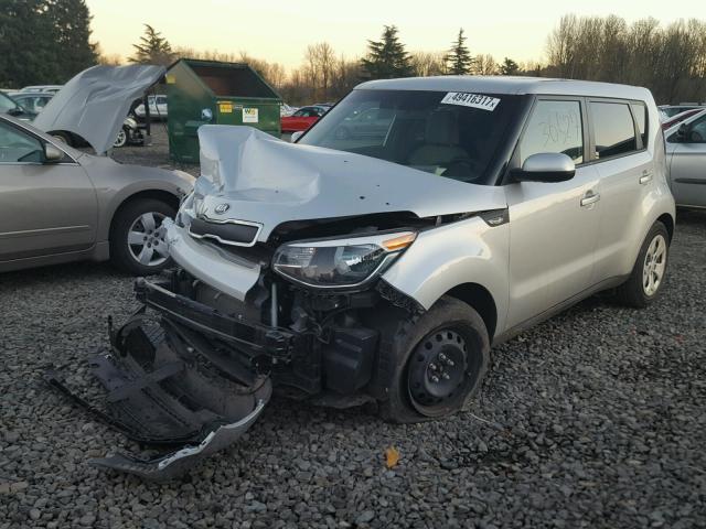 KNDJN2A25E7721866 - 2014 KIA SOUL SILVER photo 2