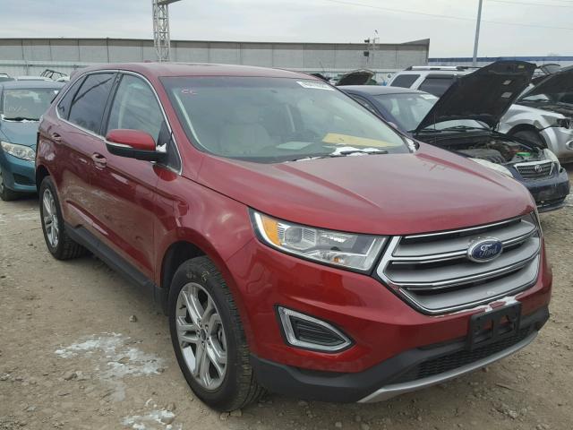 2FMPK3K91HBB80410 - 2017 FORD EDGE TITAN RED photo 1