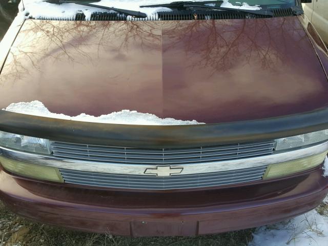 1GNEL19X42B105531 - 2002 CHEVROLET ASTRO MAROON photo 7