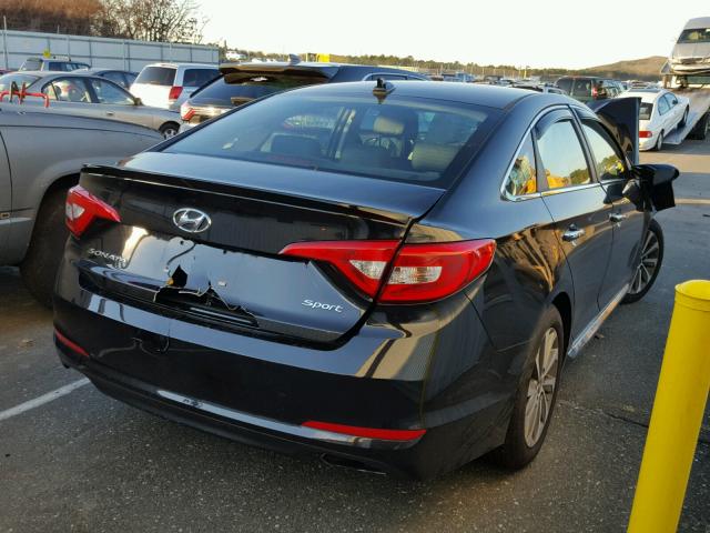 5NPE34AF2HH517340 - 2017 HYUNDAI SONATA SPO BLACK photo 4