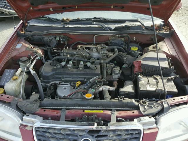 3N1CB51DXYL306713 - 2000 NISSAN SENTRA BAS RED photo 7