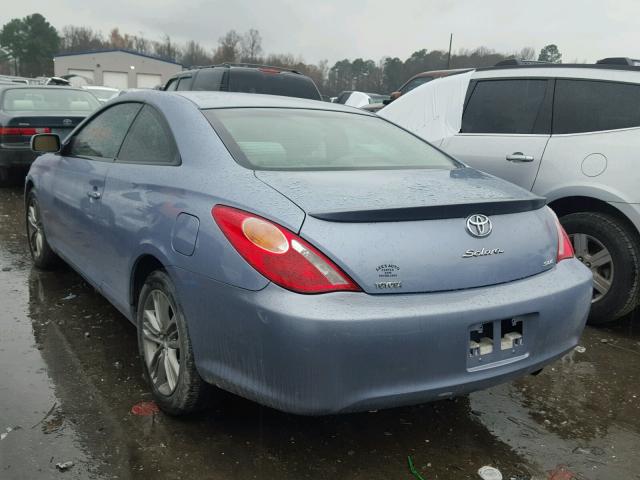 4T1CE38P35U994284 - 2005 TOYOTA CAMRY SOLA BLUE photo 3