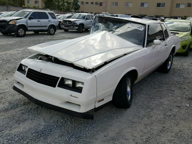 1G1GZ37G5FR134203 - 1985 CHEVROLET MONTE CARL WHITE photo 2