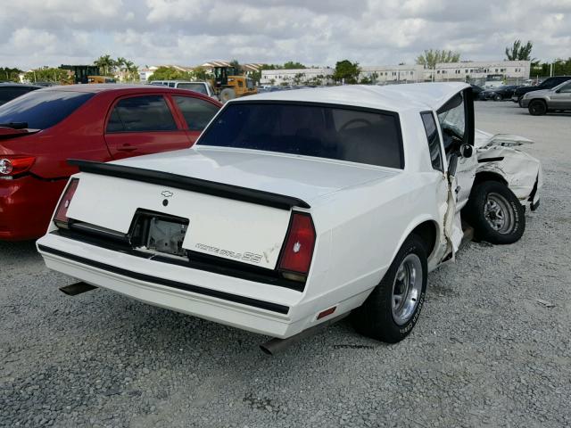 1G1GZ37G5FR134203 - 1985 CHEVROLET MONTE CARL WHITE photo 4