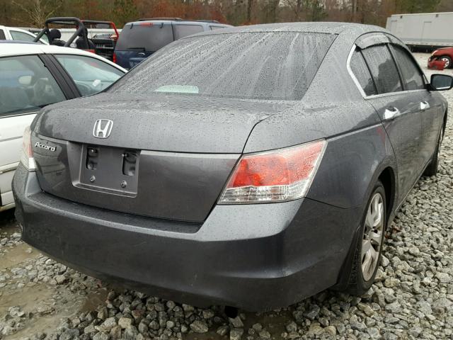 1HGCP26768A130235 - 2008 HONDA ACCORD EX GRAY photo 4