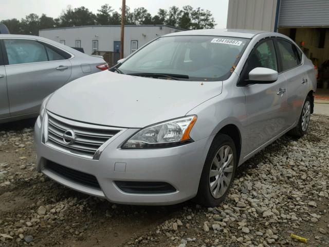 3N1AB7AP4FY241340 - 2015 NISSAN SENTRA S SILVER photo 2