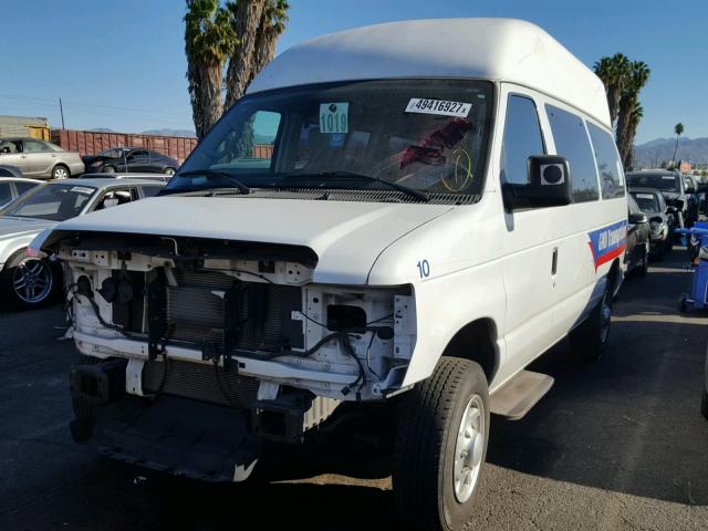 1FTNE1EW0BDA38527 - 2011 FORD ECONOLINE WHITE photo 2