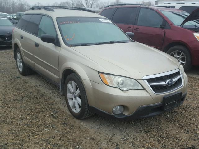 4S4BP61C086302148 - 2008 SUBARU OUTBACK 2. GOLD photo 1