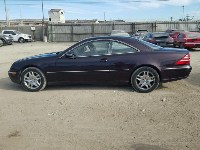 WDBPJ75J8YA001973 - 2000 MERCEDES-BENZ CL 500 PURPLE photo 9