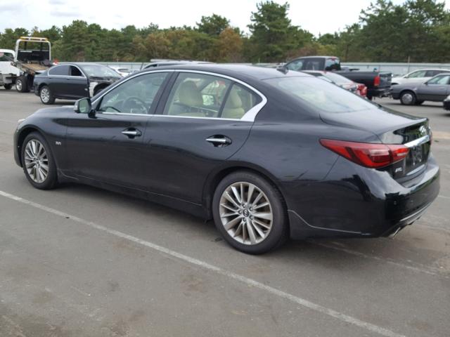 JN1EV7AR6JM430416 - 2018 INFINITI Q50 LUXE BLACK photo 3