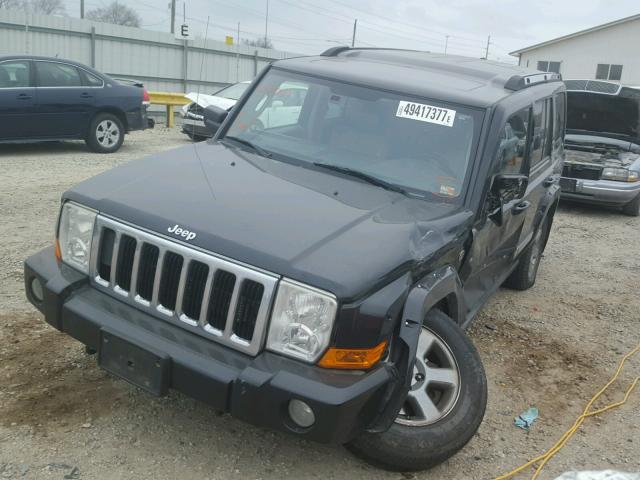 1J8HG58246C215513 - 2006 JEEP COMMANDER BLACK photo 2
