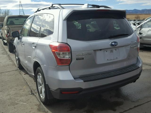 JF2SJAHCXGH533531 - 2016 SUBARU FORESTER 2 SILVER photo 3