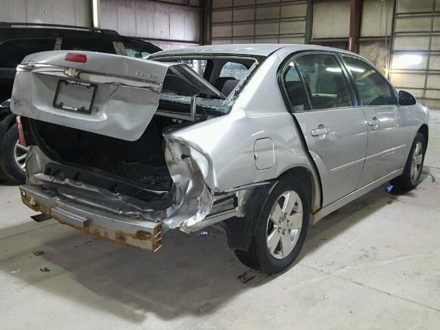 1G1ZT51876F115581 - 2006 CHEVROLET MALIBU LT SILVER photo 4