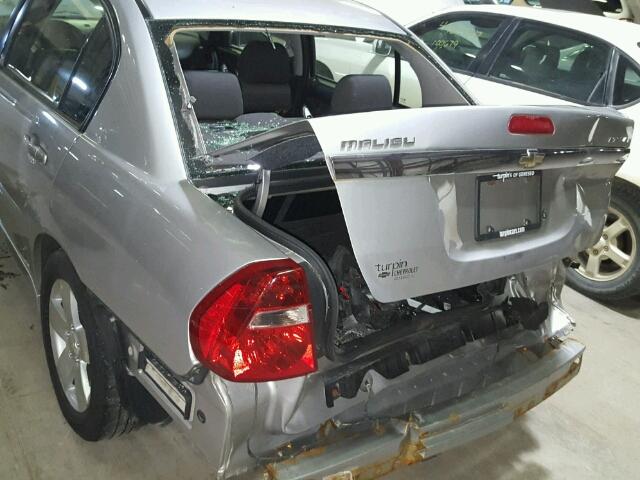 1G1ZT51876F115581 - 2006 CHEVROLET MALIBU LT SILVER photo 9