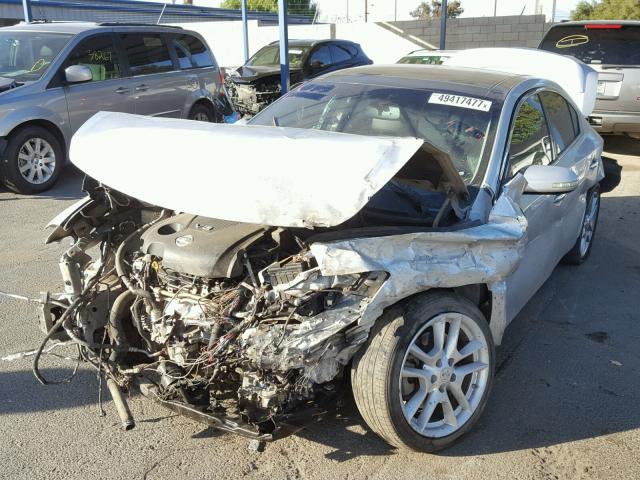 1N4AA5AP9AC813417 - 2010 NISSAN MAXIMA S SILVER photo 2