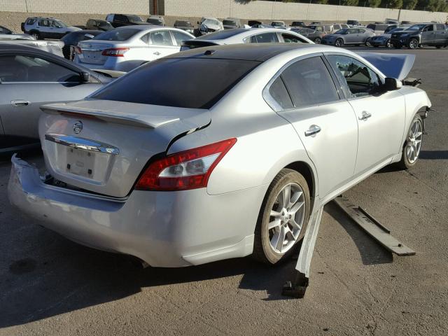 1N4AA5AP9AC813417 - 2010 NISSAN MAXIMA S SILVER photo 4