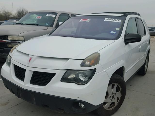 3G7DA03E62S595341 - 2002 PONTIAC AZTEK WHITE photo 2