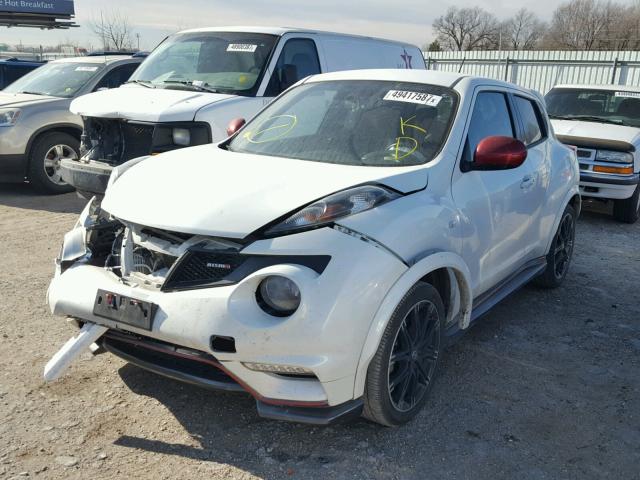 JN8AF5MR3ET362794 - 2014 NISSAN JUKE S WHITE photo 2