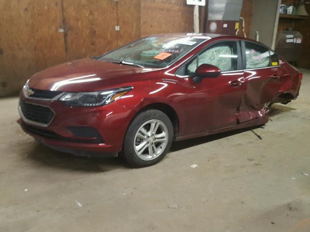 1G1BE5SMXG7299000 - 2016 CHEVROLET CRUZE LT BURGUNDY photo 2