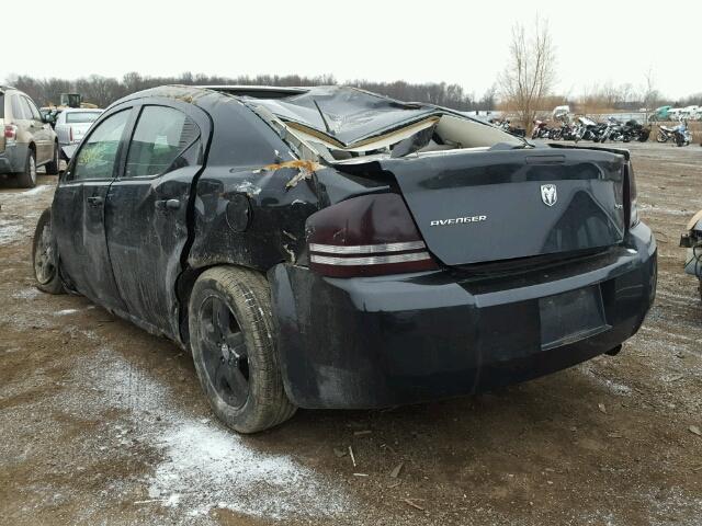 1B3LC56K78N638661 - 2008 DODGE AVENGER SX BLACK photo 3