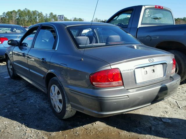 KMHWF25S44A998034 - 2004 HYUNDAI SONATA GL GRAY photo 3