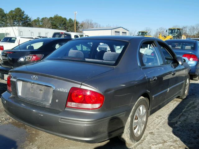 KMHWF25S44A998034 - 2004 HYUNDAI SONATA GL GRAY photo 4