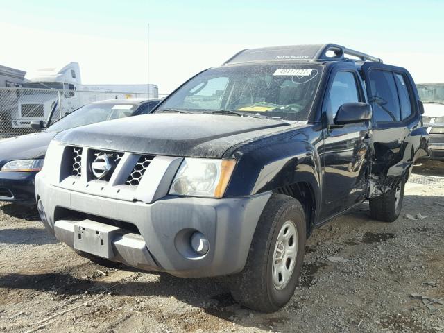 5N1AN08U48C505879 - 2008 NISSAN XTERRA OFF BLACK photo 2