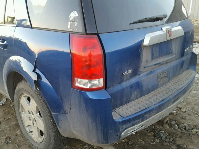 5GZCZ63446S837396 - 2006 SATURN VUE BLUE photo 9