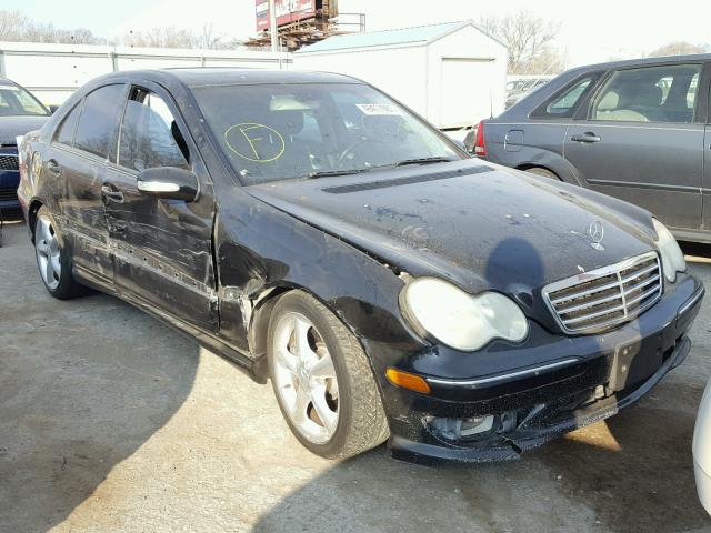 WDBRF40JX5F563789 - 2005 MERCEDES-BENZ C 230K SPO BLACK photo 1