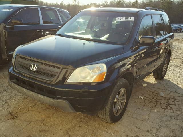 5FNYF18525B031931 - 2005 HONDA PILOT EXL BLACK photo 2