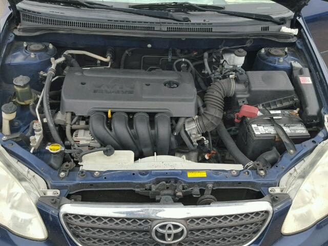 JTDBR32EX70113117 - 2007 TOYOTA COROLLA CE BLUE photo 7