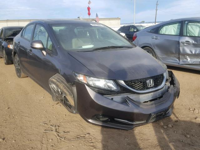 19XFB2F95DE058110 - 2013 HONDA CIVIC EXL 银色 照片 1