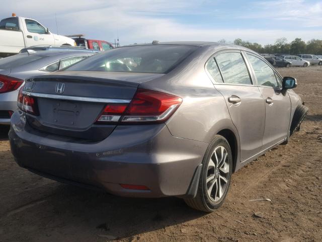 19XFB2F95DE058110 - 2013 HONDA CIVIC EXL 银色 照片 4