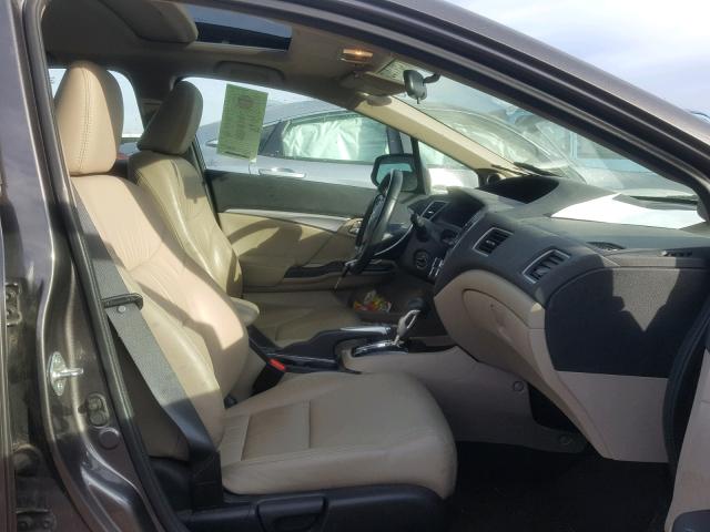 19XFB2F95DE058110 - 2013 HONDA CIVIC EXL 银色 照片 5