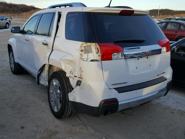 2GKFLXE50C6270134 - 2012 GMC TERRAIN SL WHITE photo 3