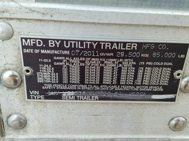 1UYVS2536CU371094 - 2012 UTILITY REEFER WHITE photo 10