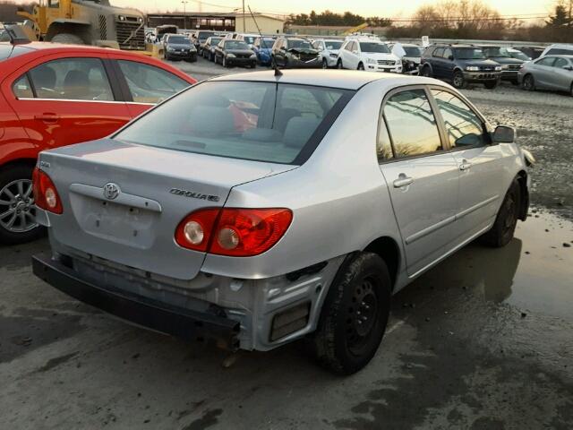 2T1BR32E76C611327 - 2006 TOYOTA COROLLA CE SILVER photo 4