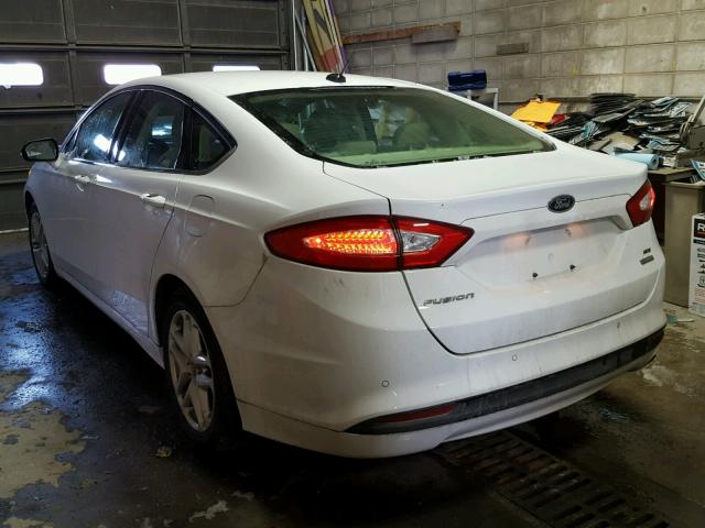 3FA6P0HRXDR149892 - 2013 FORD FUSION SE WHITE photo 3