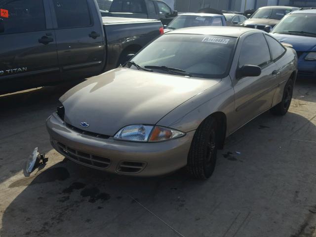 1G1JS124727139405 - 2002 CHEVROLET CAVALIER L TAN photo 2