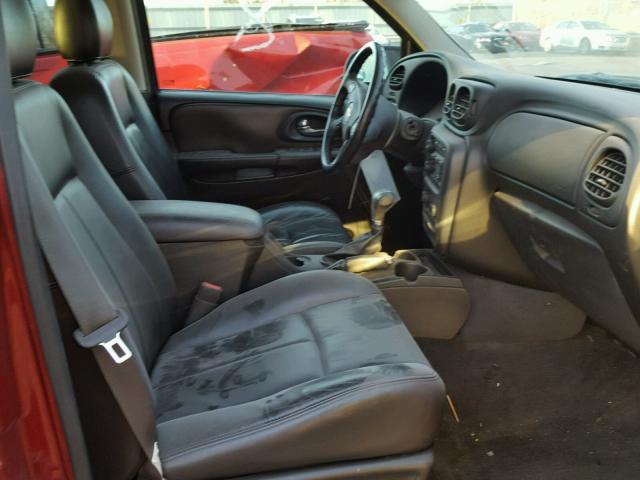 1GNDT13S672291587 - 2007 CHEVROLET TRAILBLAZE RED photo 5