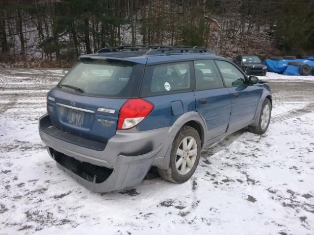 4S4BP61C986320616 - 2008 SUBARU OUTBACK 2. BLUE photo 4