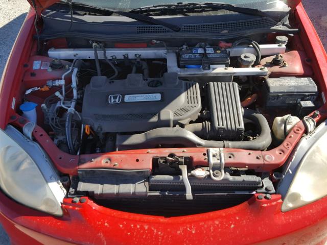 JHMZE13531T000465 - 2001 HONDA INSIGHT RED photo 7