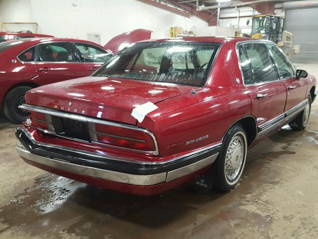 1G4CW53L3P1653615 - 1993 BUICK PARK AVENU MAROON photo 4