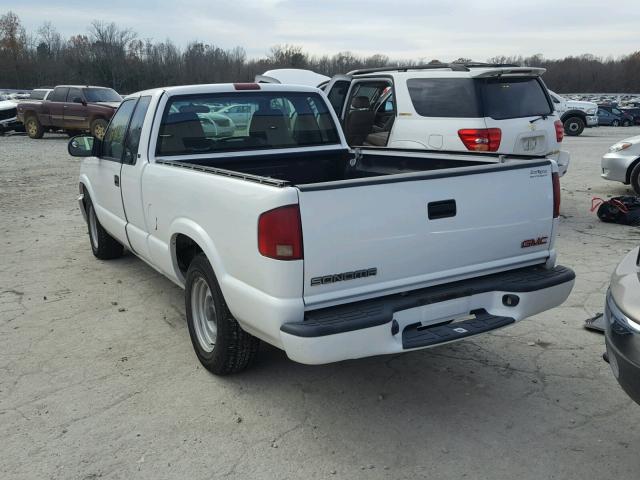 1GTCS19W328218815 - 2002 GMC SONOMA WHITE photo 3